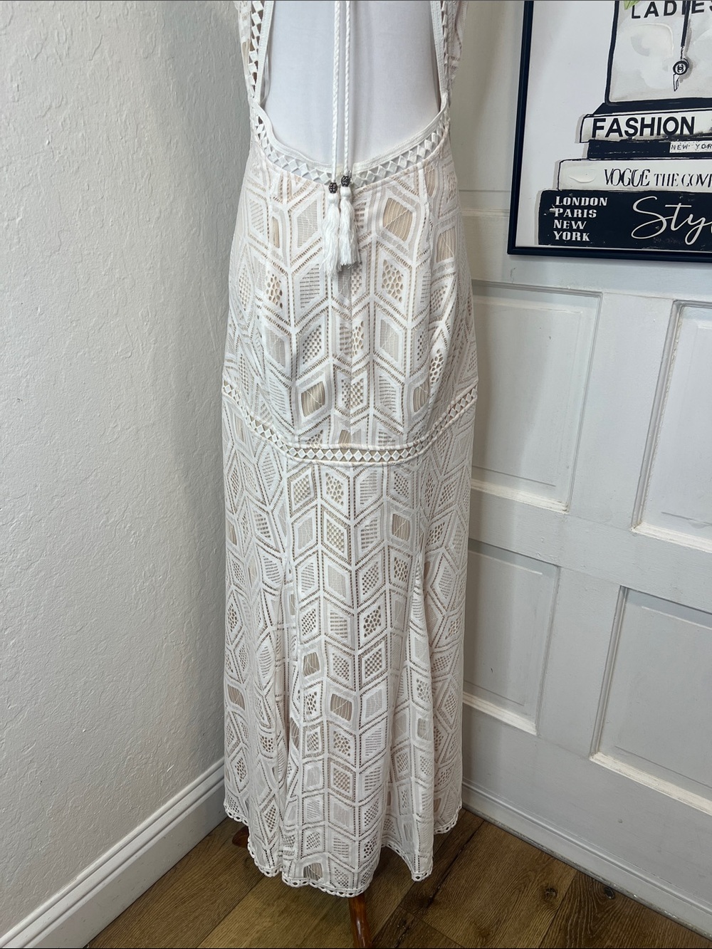 NWT Guess Sunset Geo Lace Maxi Size 8 - Picture 8 of 10